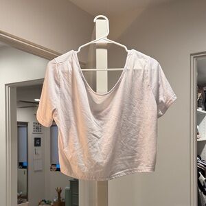 SHEIN Elegant White Crop Top